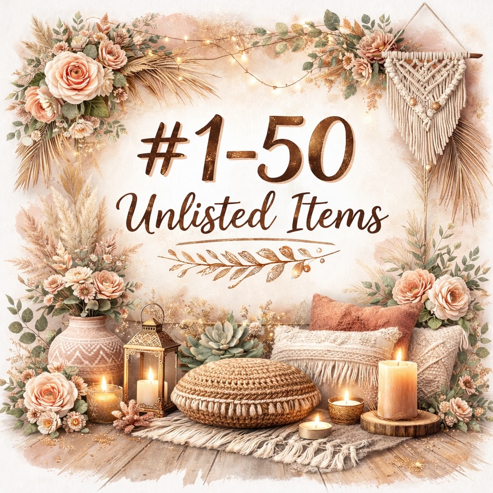 #1-50 UNLISTED items w/ @Jasmine_808 
🌺